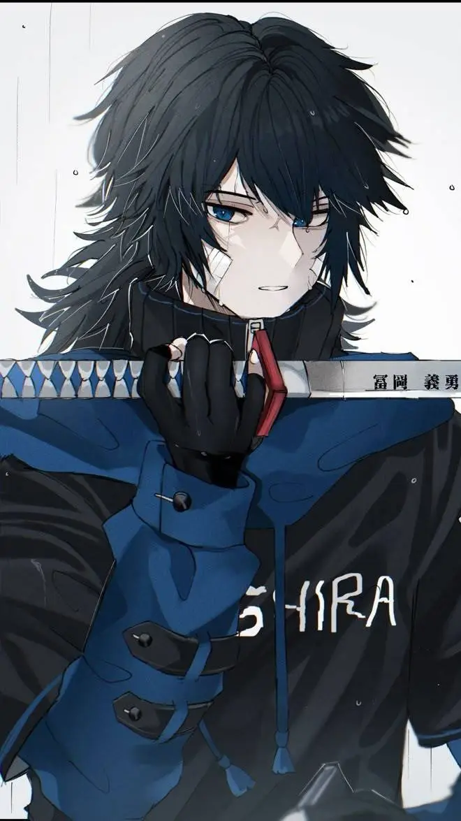 ai character: Giyu Tomioka ❤️🧡 background