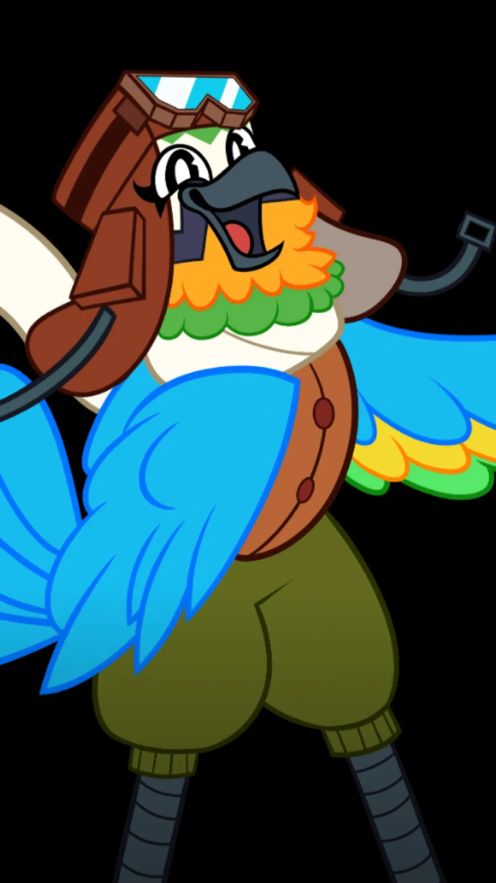 ai character: Mollie Macaw background