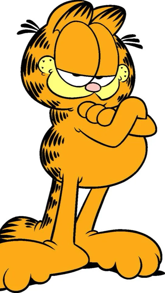 ai character: Garfield background