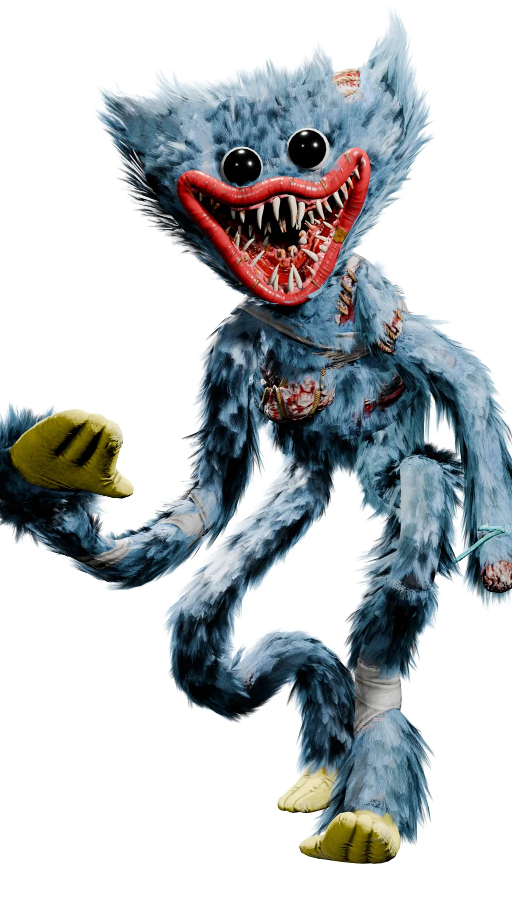 ai character: Huggy (Monster) background