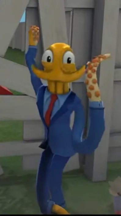 ai character: Octodad  background