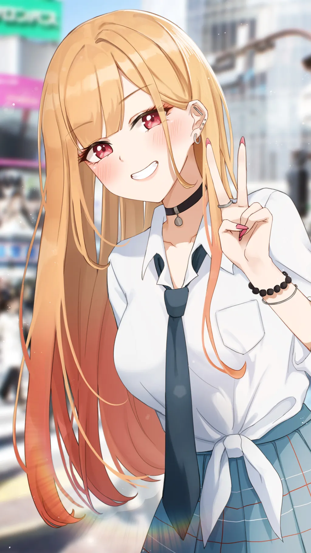 ai character: Marin Kitagawa background