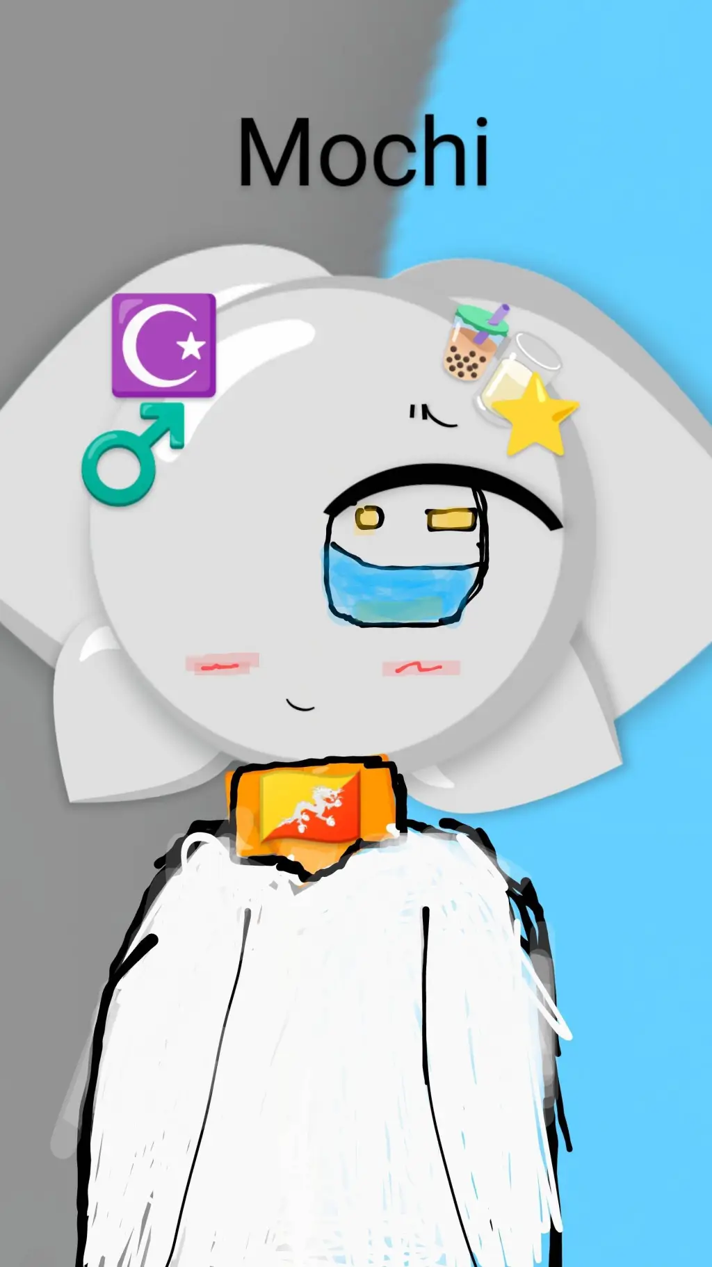 ai character: Mochi background