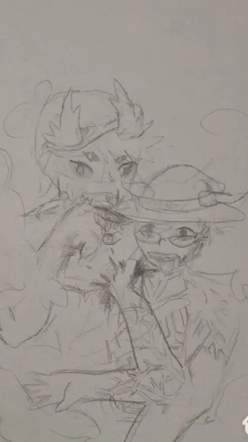 ai character: Simsalagrimm x d.s background