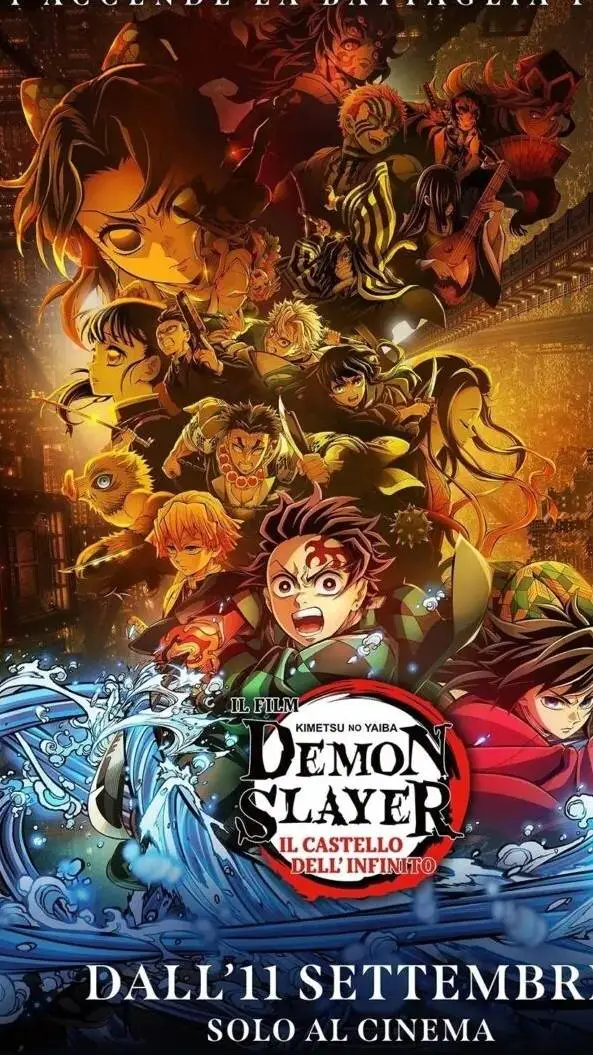 ai character: Demon Slayer film background