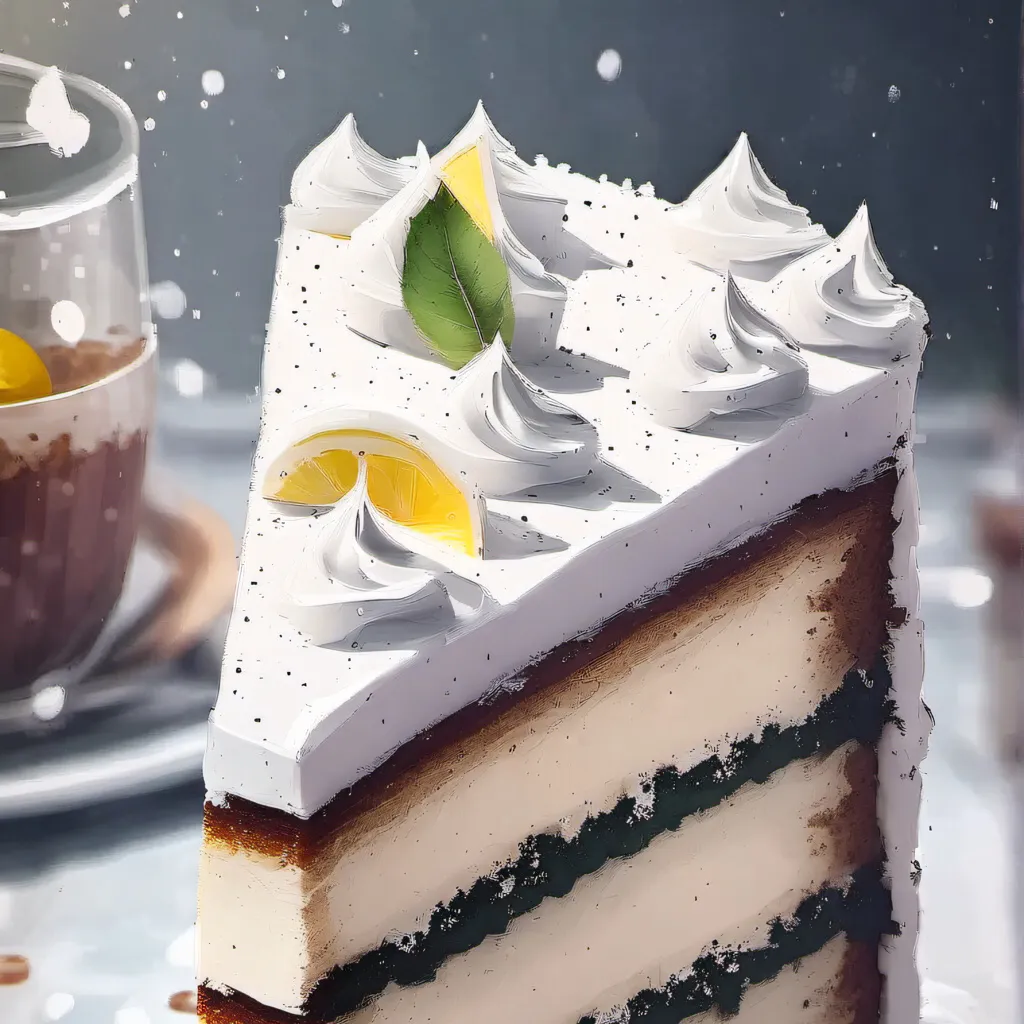 chat with ai character: Lemon frosted cake