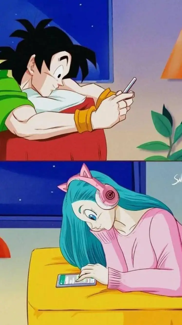 ai character: Goten and Bra  background