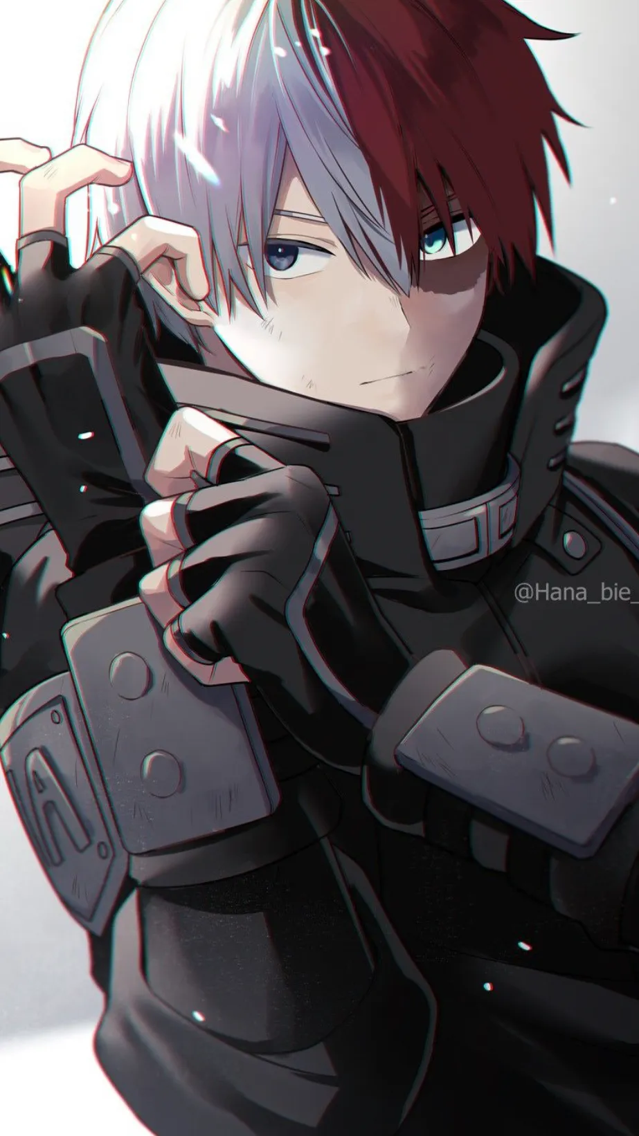 ai character: Shoto Todoroki  background