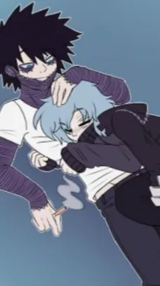 ai character: Shigaraki & Dabi background