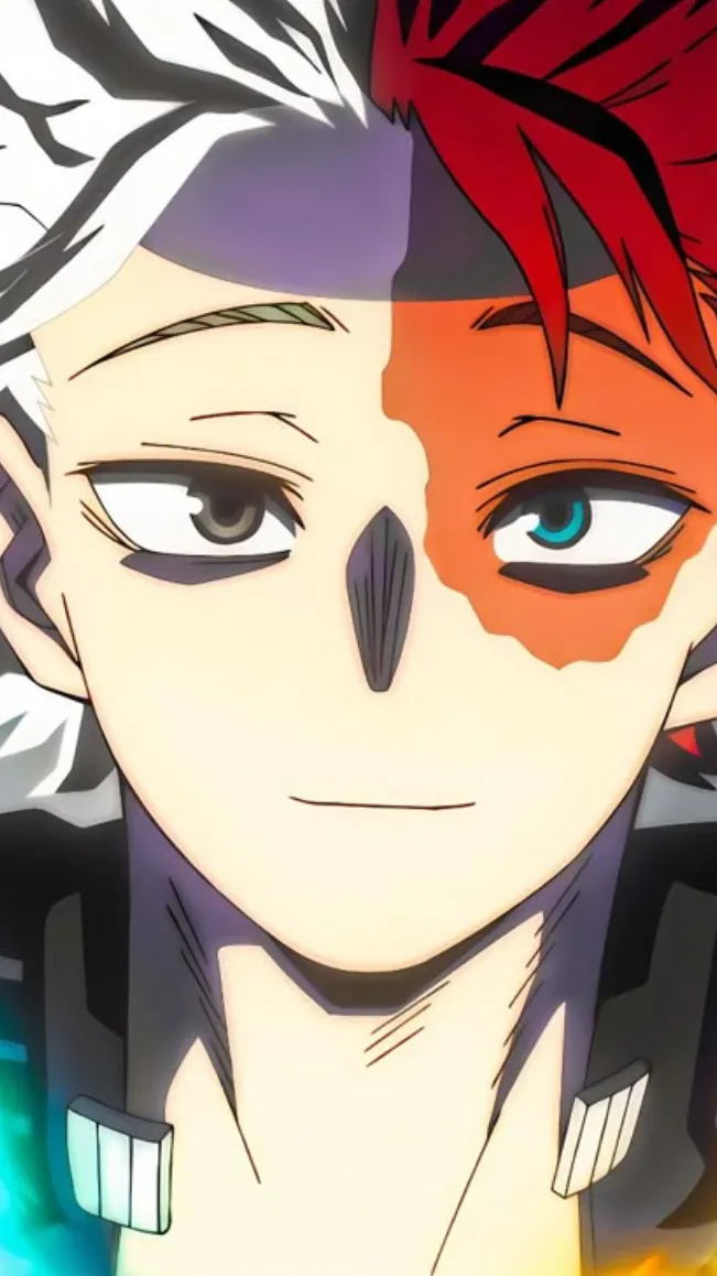 ai character: Shoto Todoroki  background