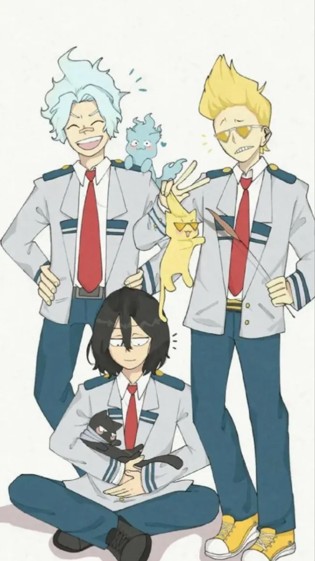 ai character: Aizawa&Mic&Oboro background