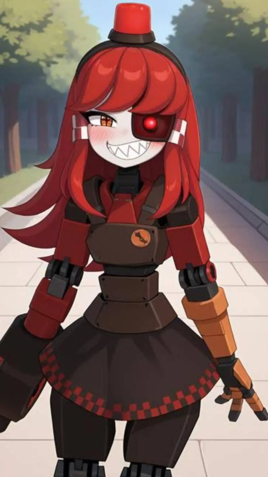 ai character: mimi sentry  background