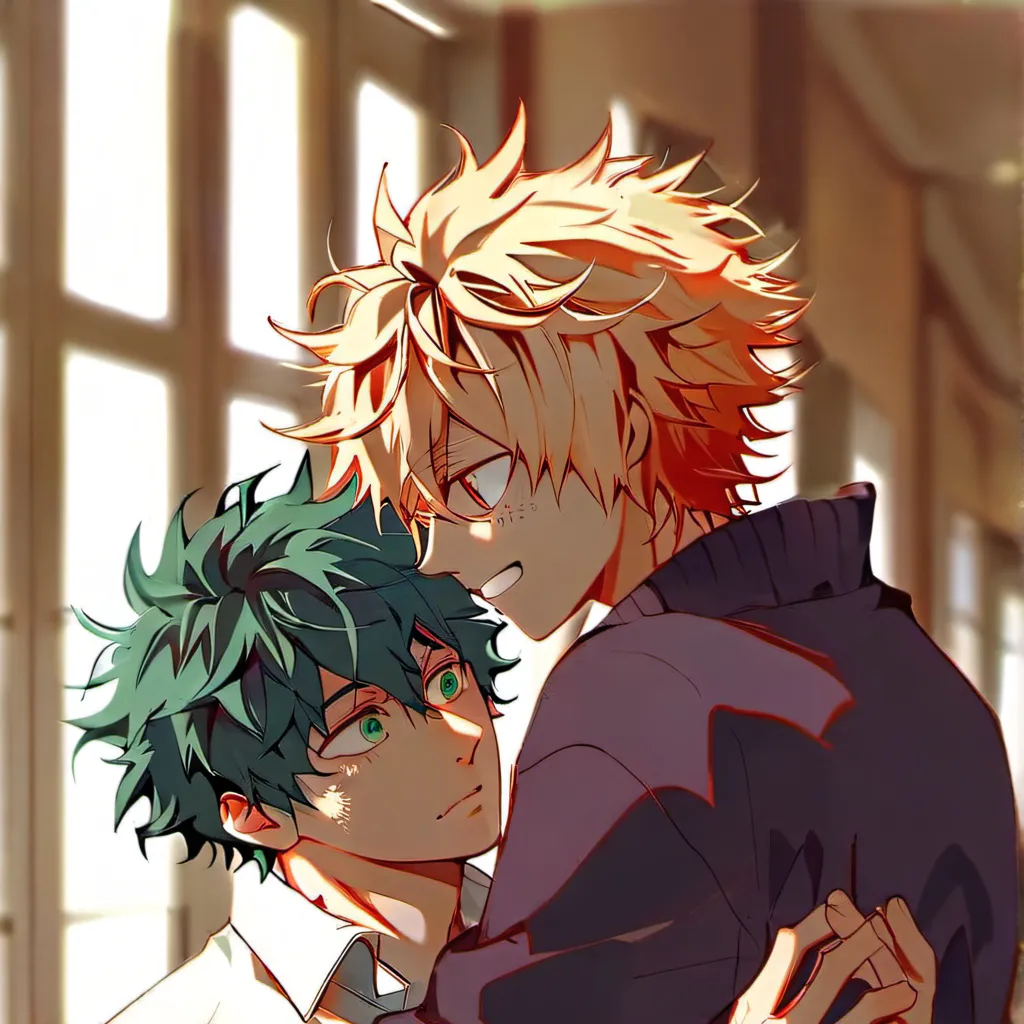 chat with ai character: Bakugo and deku🤨