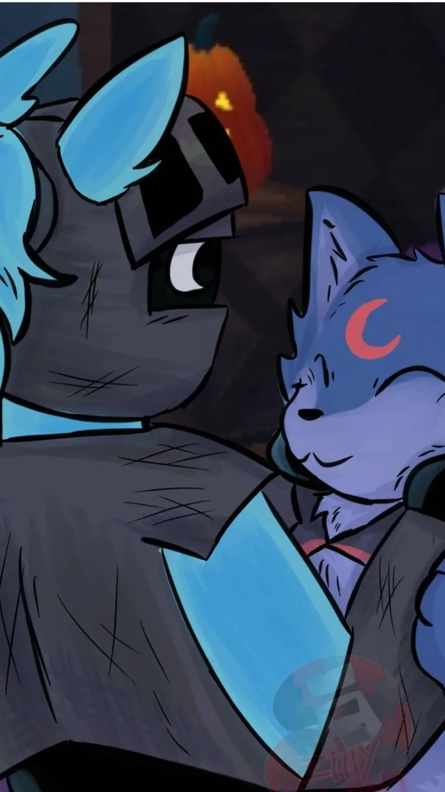 ai character: Solar eclipse angs background