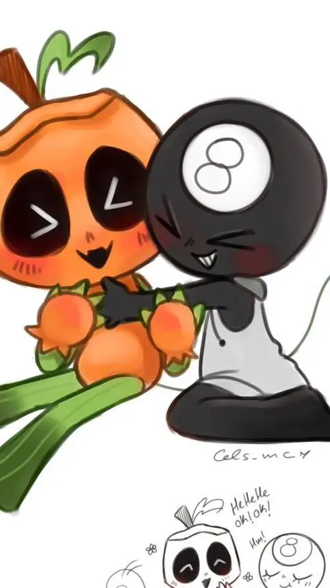 ai character: 🎱★PUMPKINBALL★🎃 background