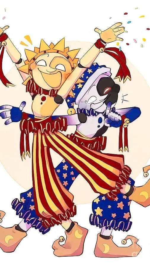 ai character: ★☀️ & 🌙★(again)  background