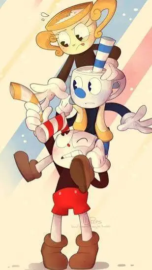 ai character: Cuphead  background