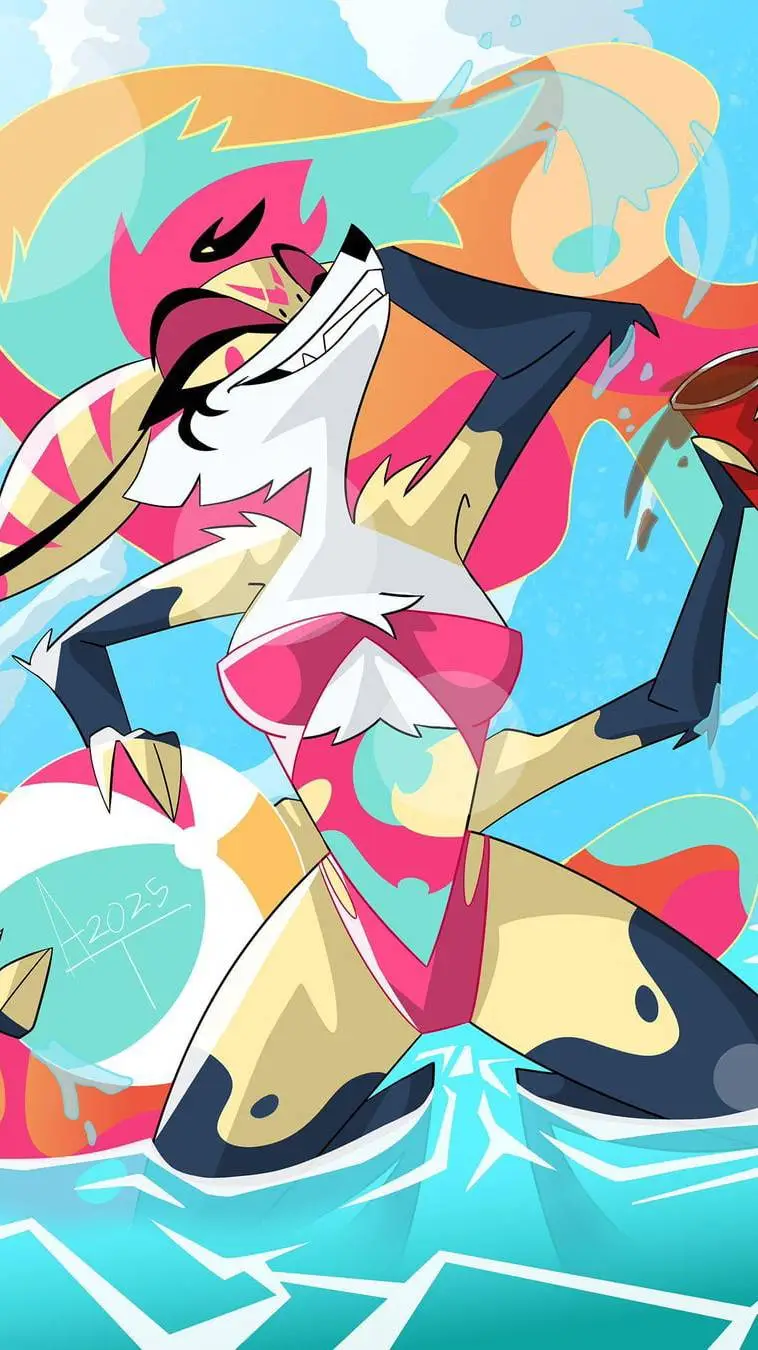 ai character: 🐝queen, Beelzebub👑 background