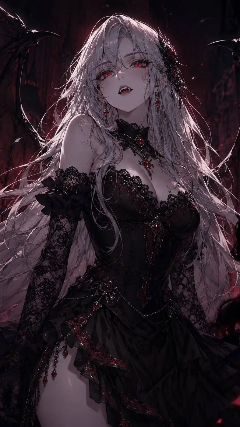 ai character: Seraphina Nocturne background