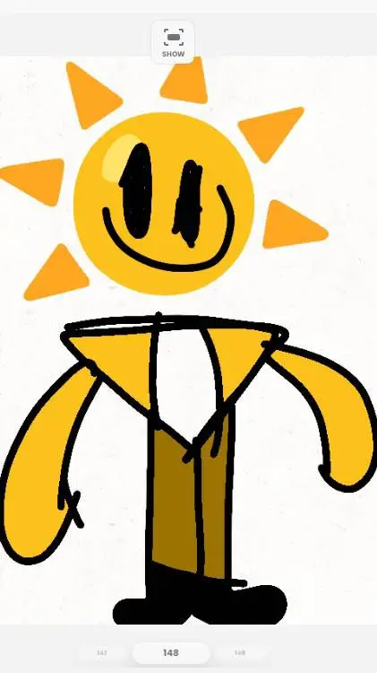 ai character: Mr Sun background