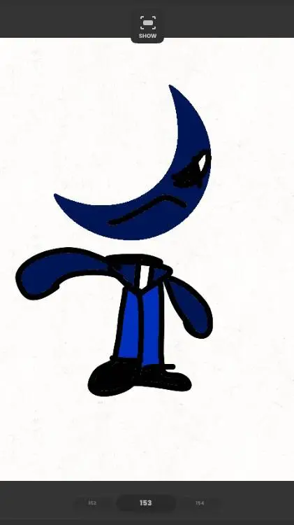 ai character: Moon background