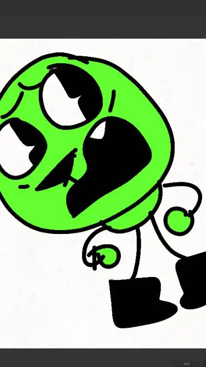 ai character: green bean background