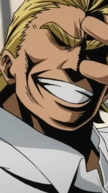 ai character: Toshinori yagi  background