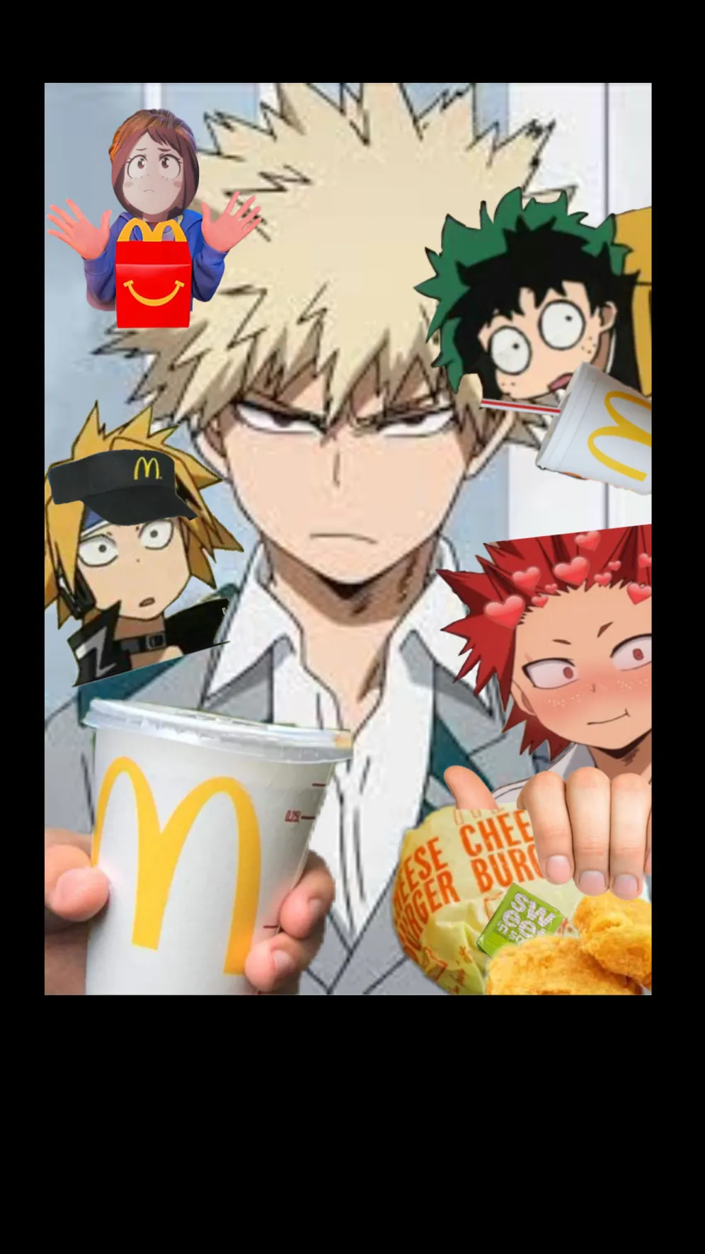 ai character: MHA GO TO MC background