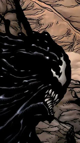 ai character: Venom (laboratorio background