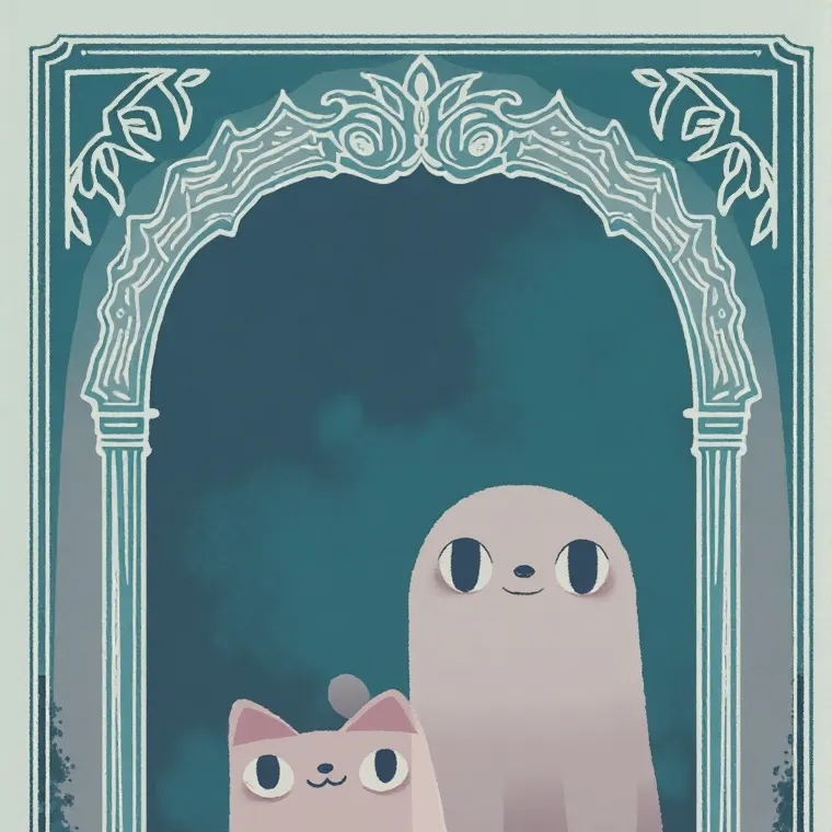 chat with ai character: ghost and kittey