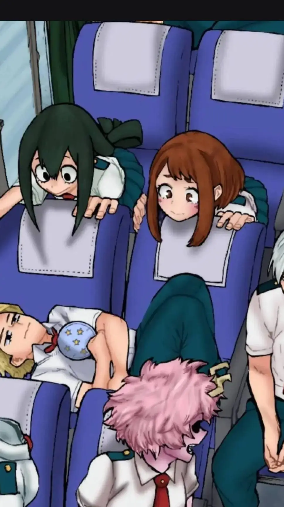 ai character: Mha field trip! background