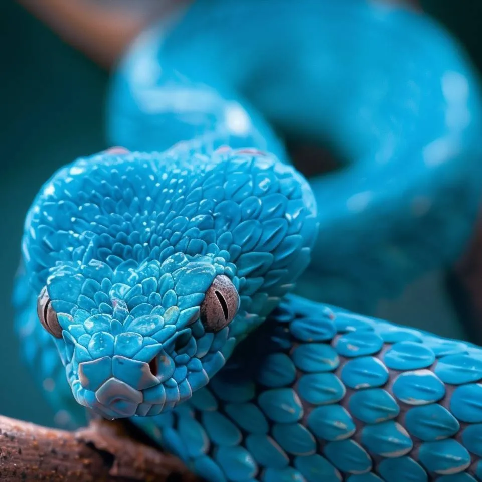 chat with ai character: blue snake