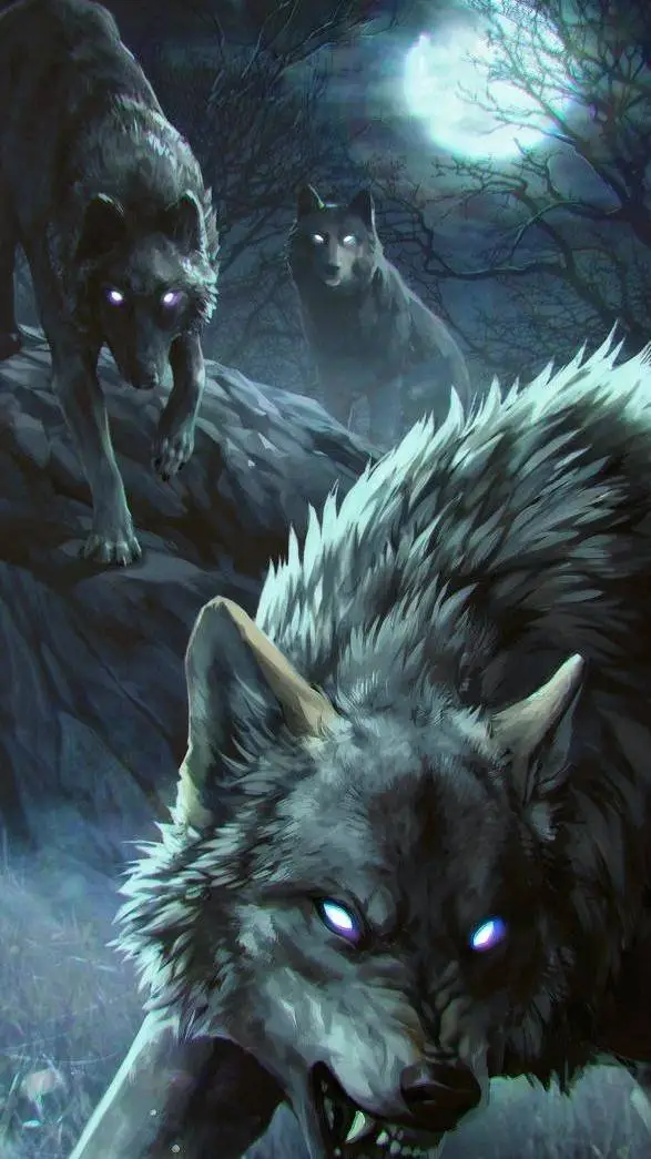 ai character: angery wolves background