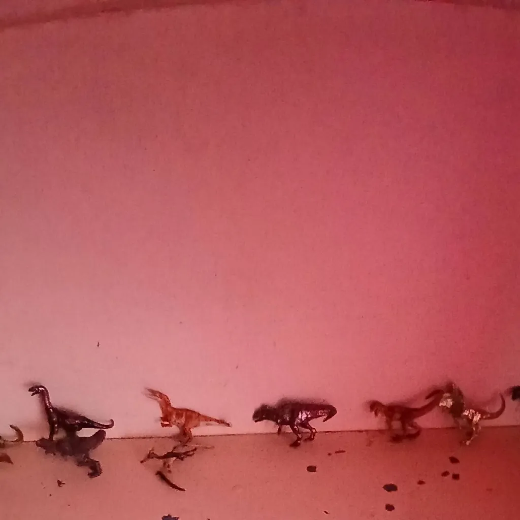 chat with ai character: my sons dino shelf