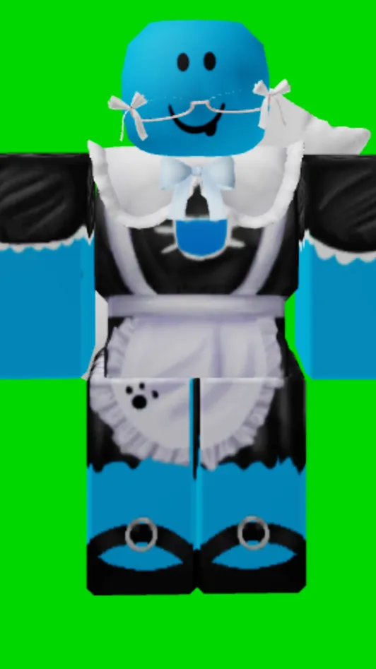 ai character: Maid bluudud  background