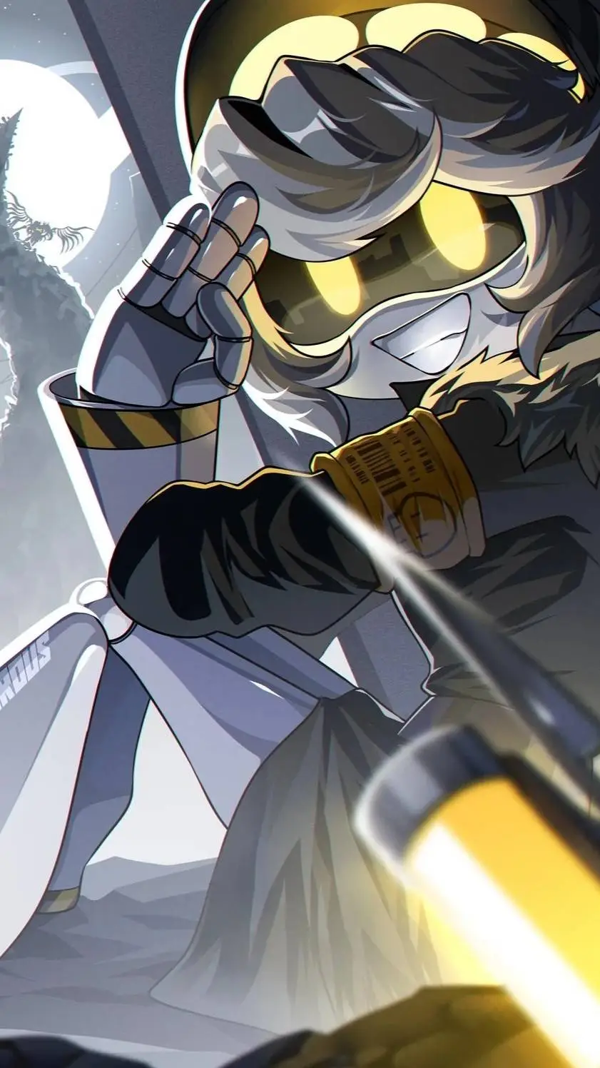 ai character: N x uzi background