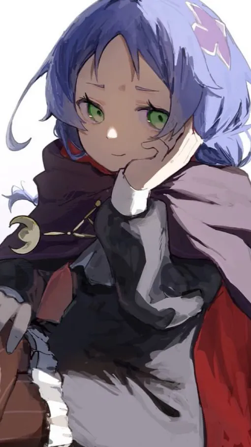 ai character: Meili Portroute background