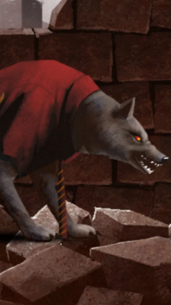 ai character: Pit Wolf background