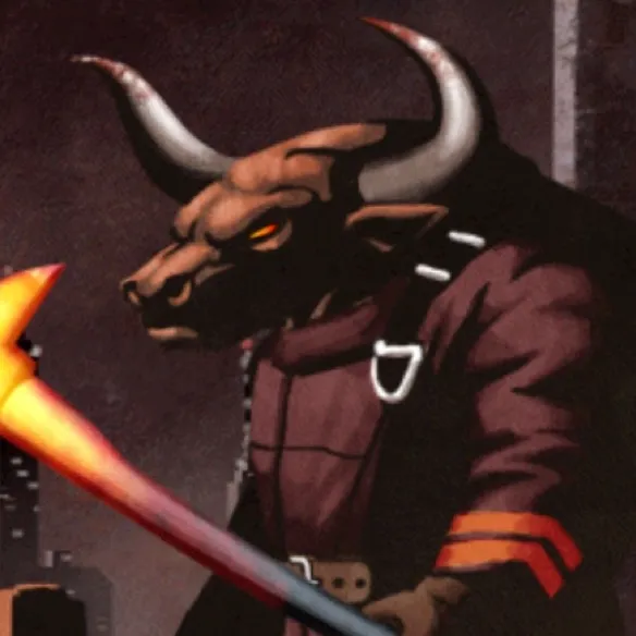 chat with ai character: Demon Minotaur