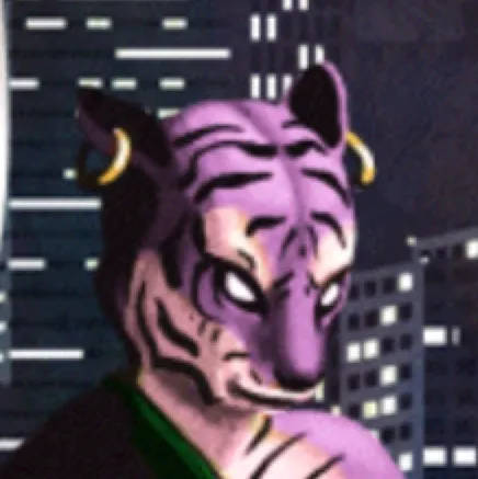 chat with ai character: Weretiger Acrobat