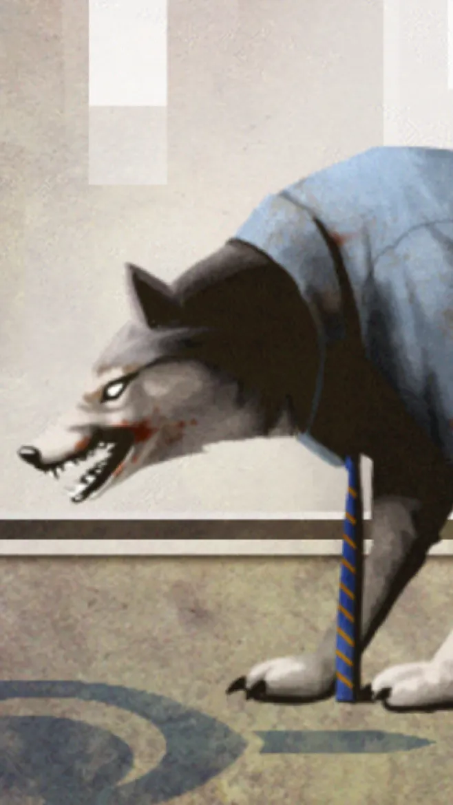 ai character: Wolf background
