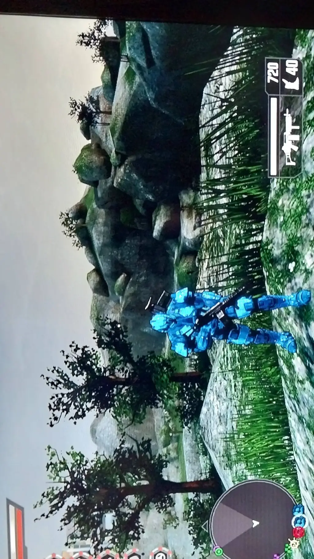 ai character: agency blue background