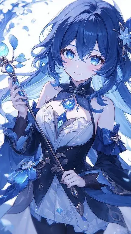 ai character:  Keliya 👑💙 background