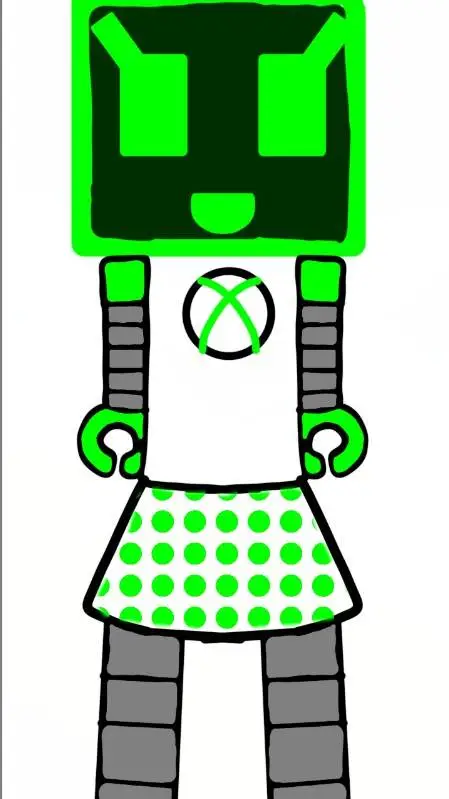 ai character: 💚xboxbot🤍 background