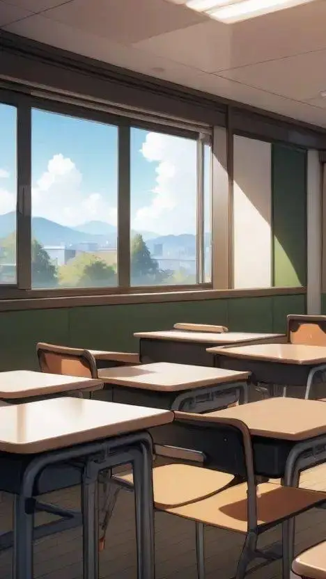 ai character: Class 2-3 Sapporo background