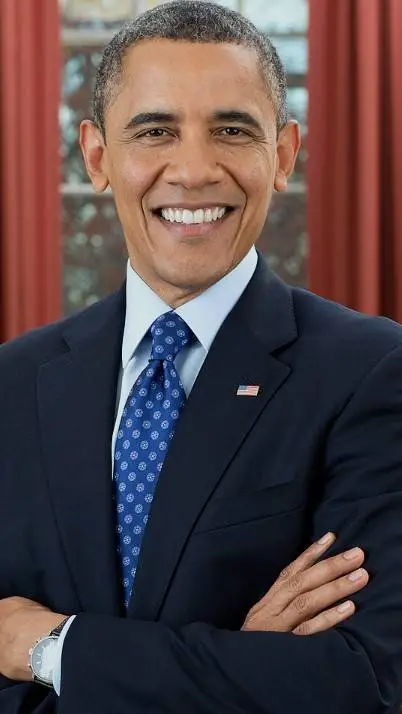 ai character: barack Obama  background