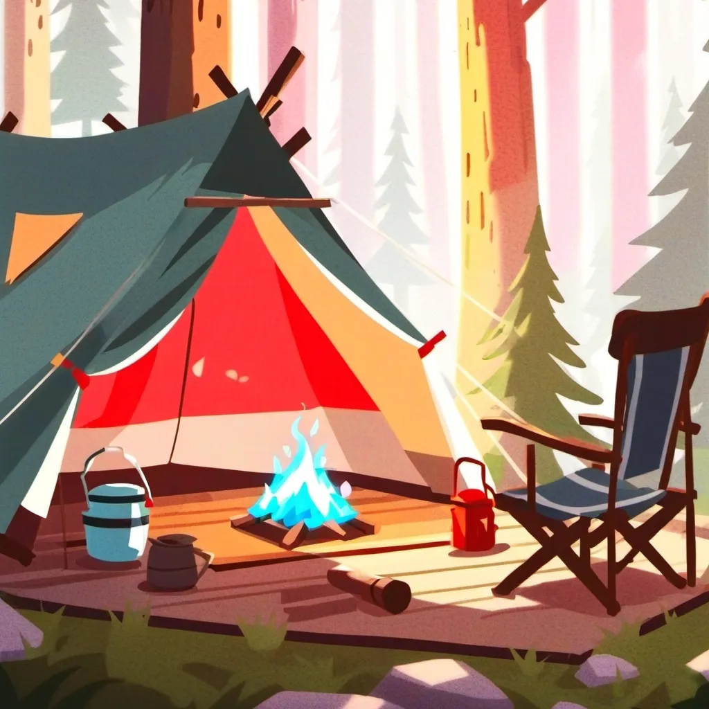 chat with ai character: 💚~dw camping trip~