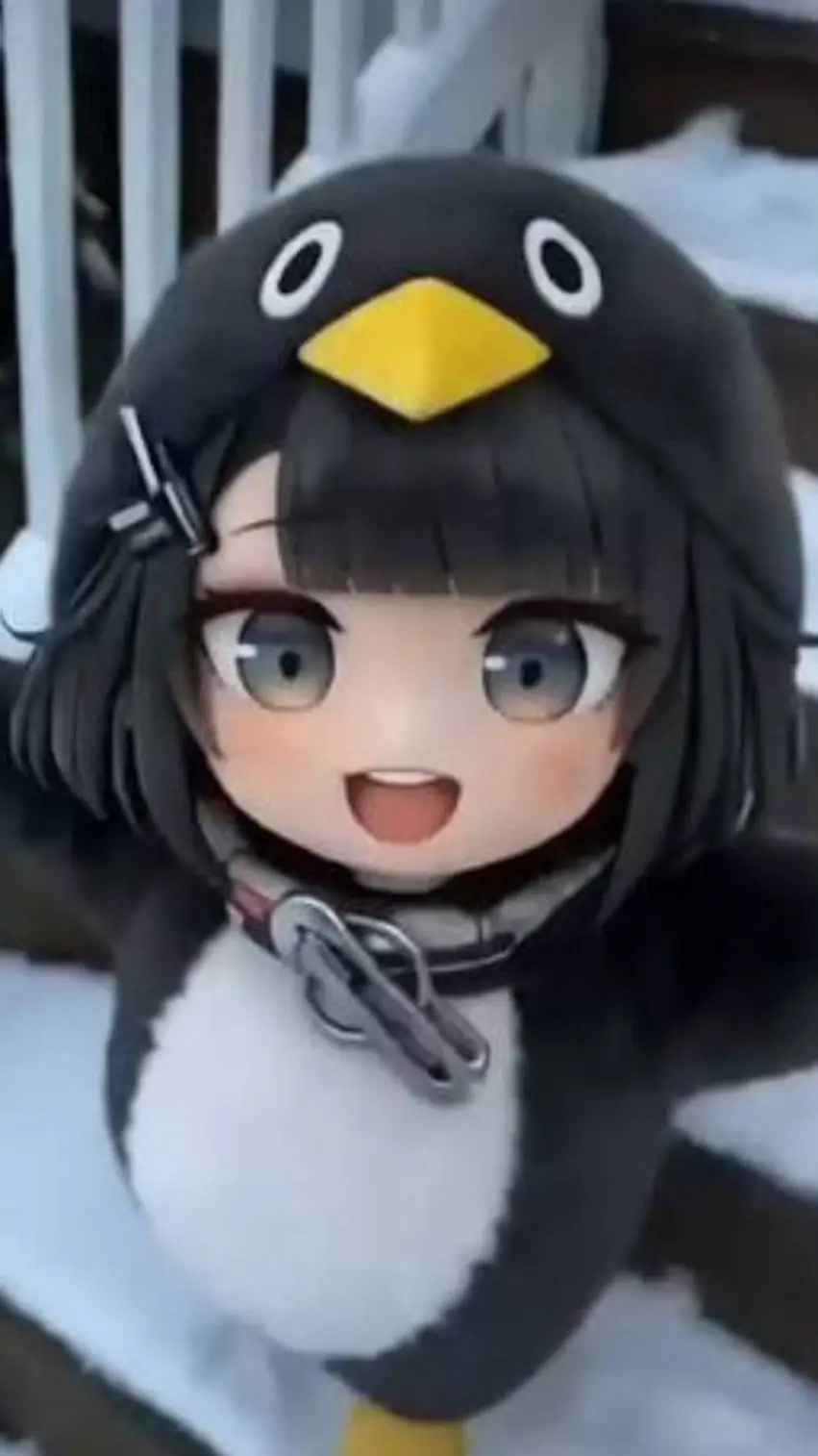 ai character: gugugaga penguin  background