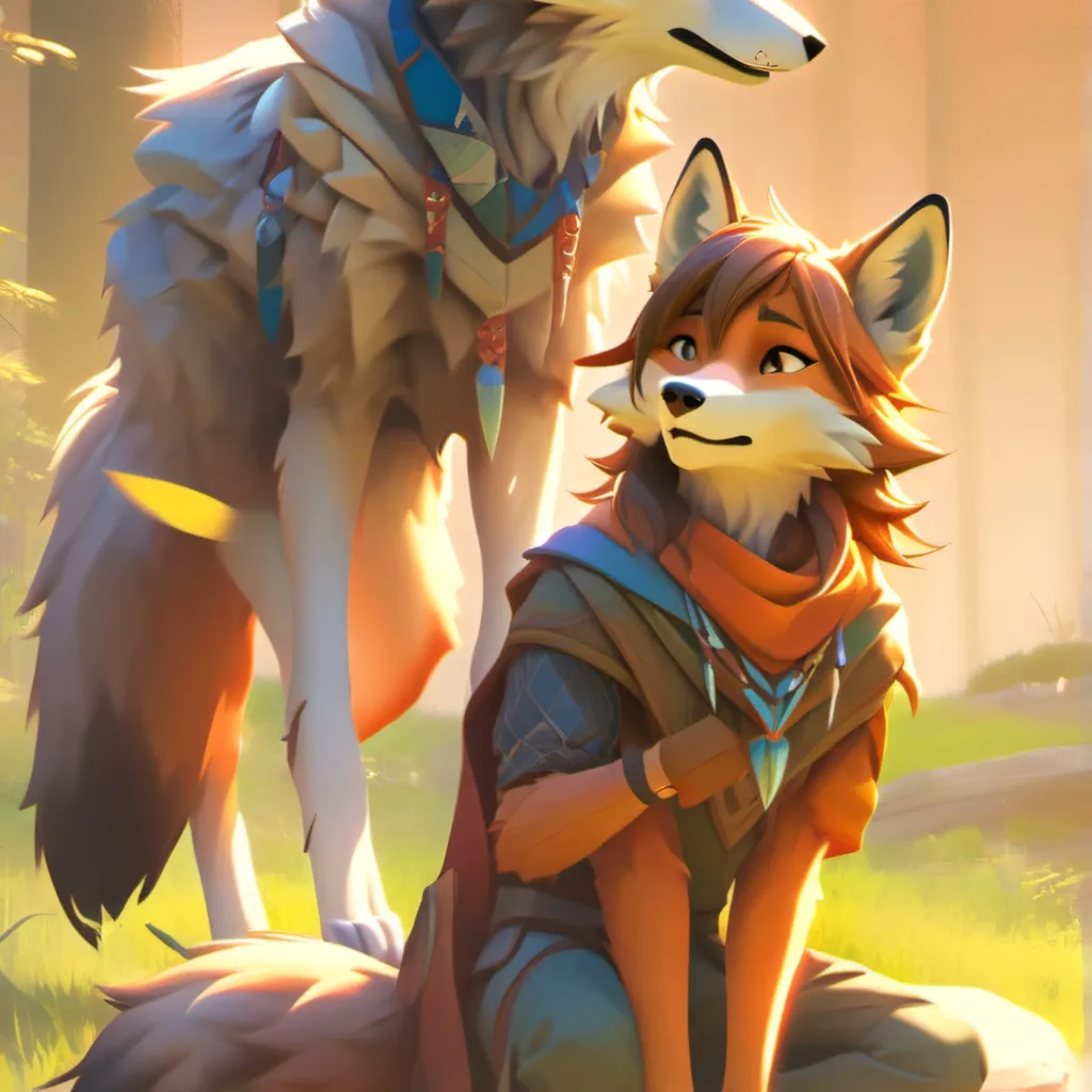 chat with ai character: Dian and wolf 