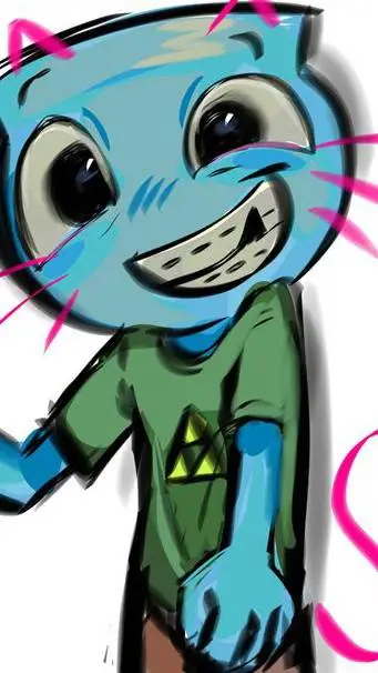 ai character: 𝕗𝕚𝕟𝕟 🫧 background